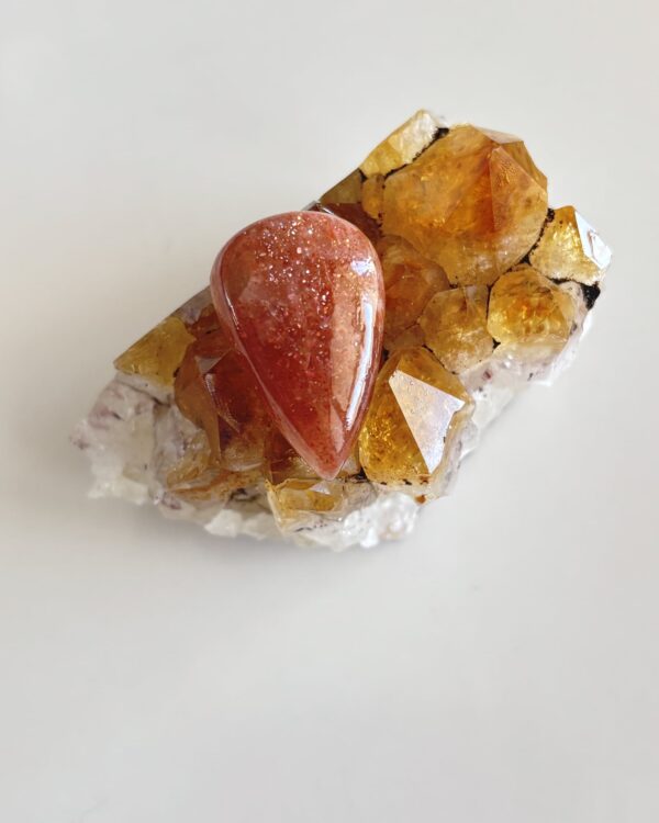 28mm Sunstone Cabochon for Handmade Pendants