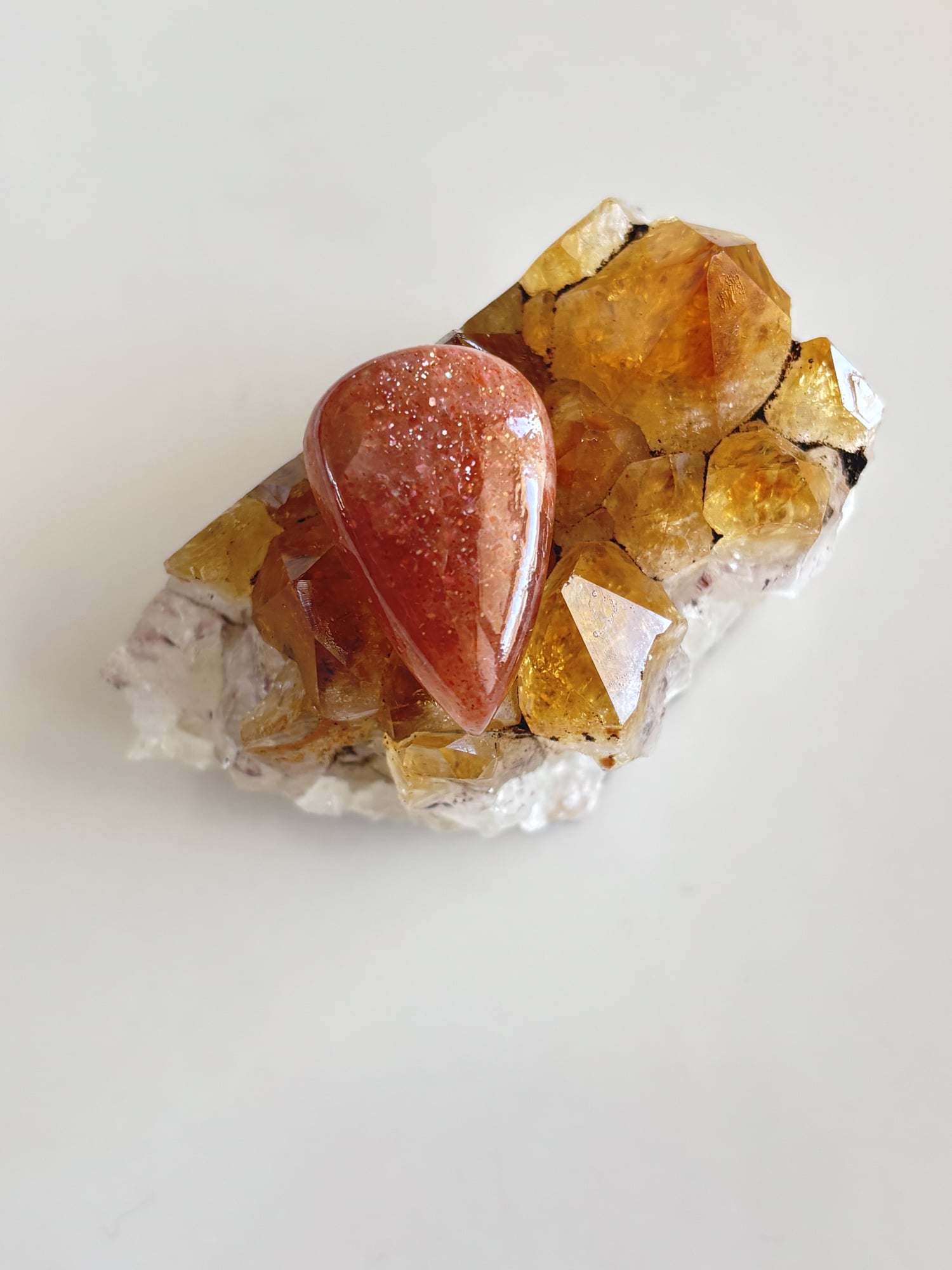 28mm Sunstone Cabochon for Handmade Pendants