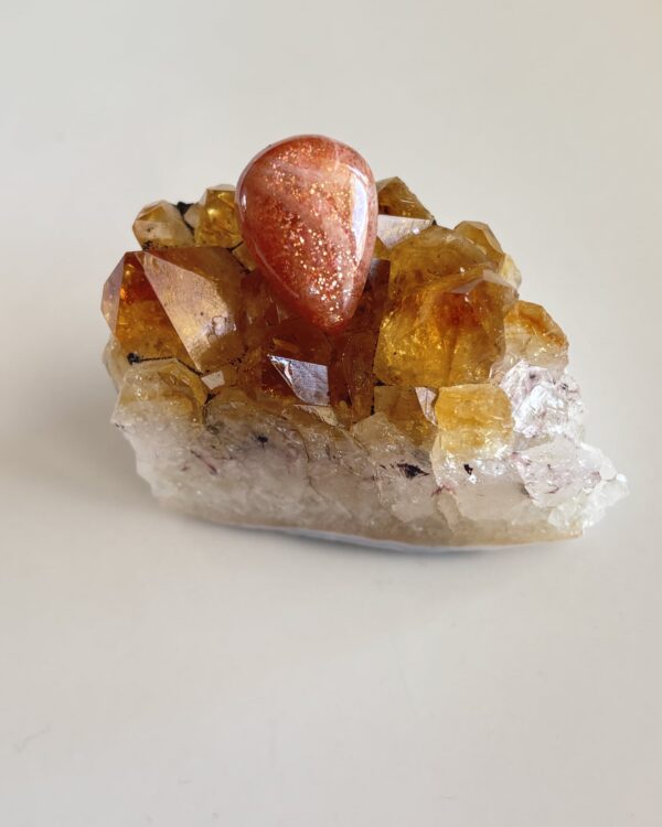 21mm Sunstone Cabochon for Handcrafted Accessories