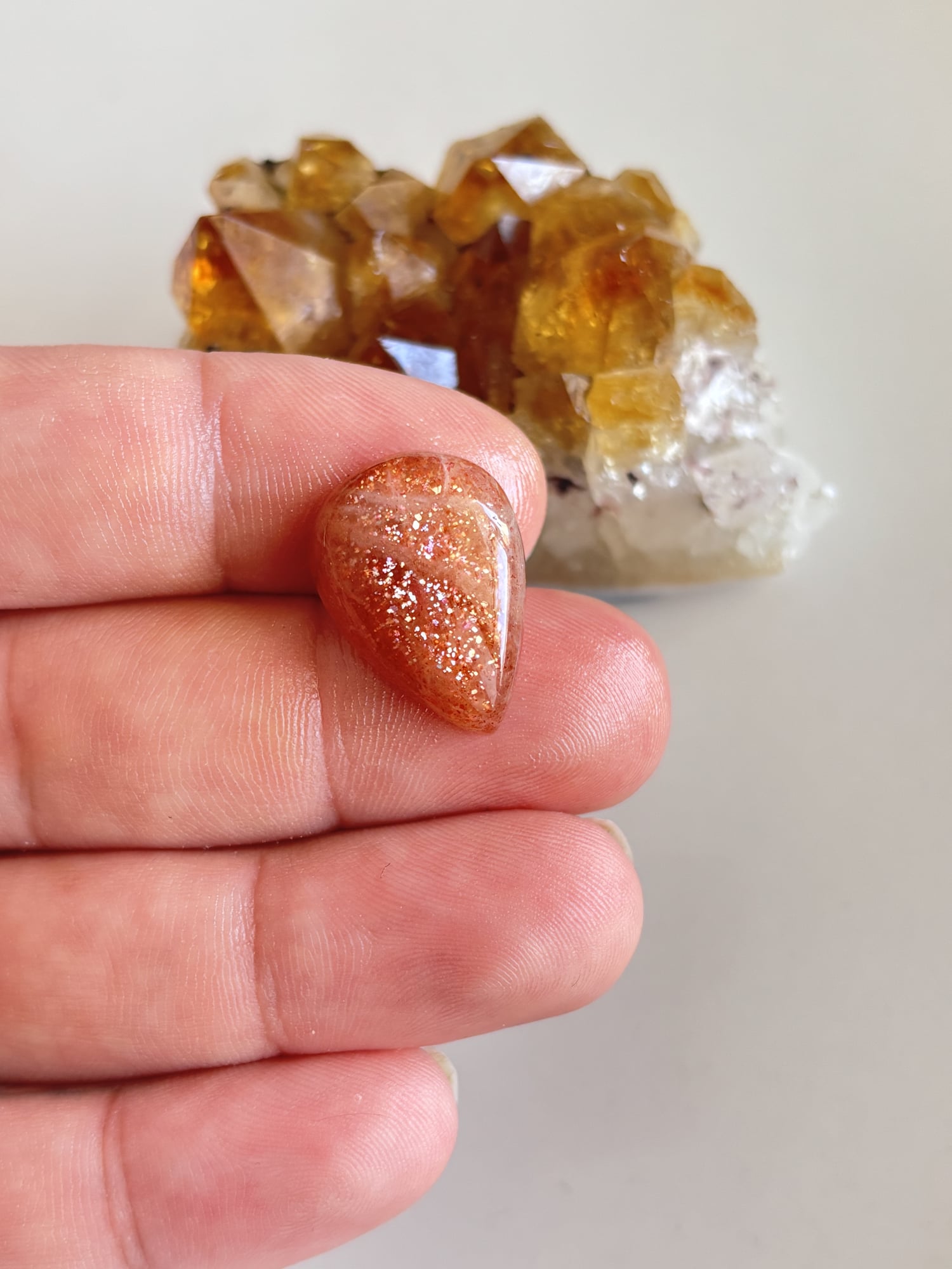21mm Sunstone Cabochon for Handcrafted Accessories - Image 2