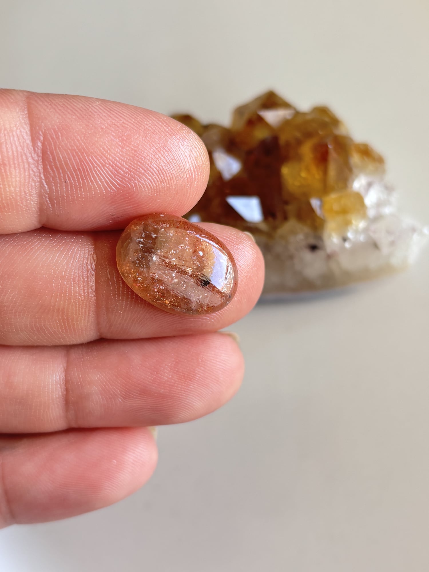 19mm Sunstone Cabochon for Handmade Pendants - Image 2