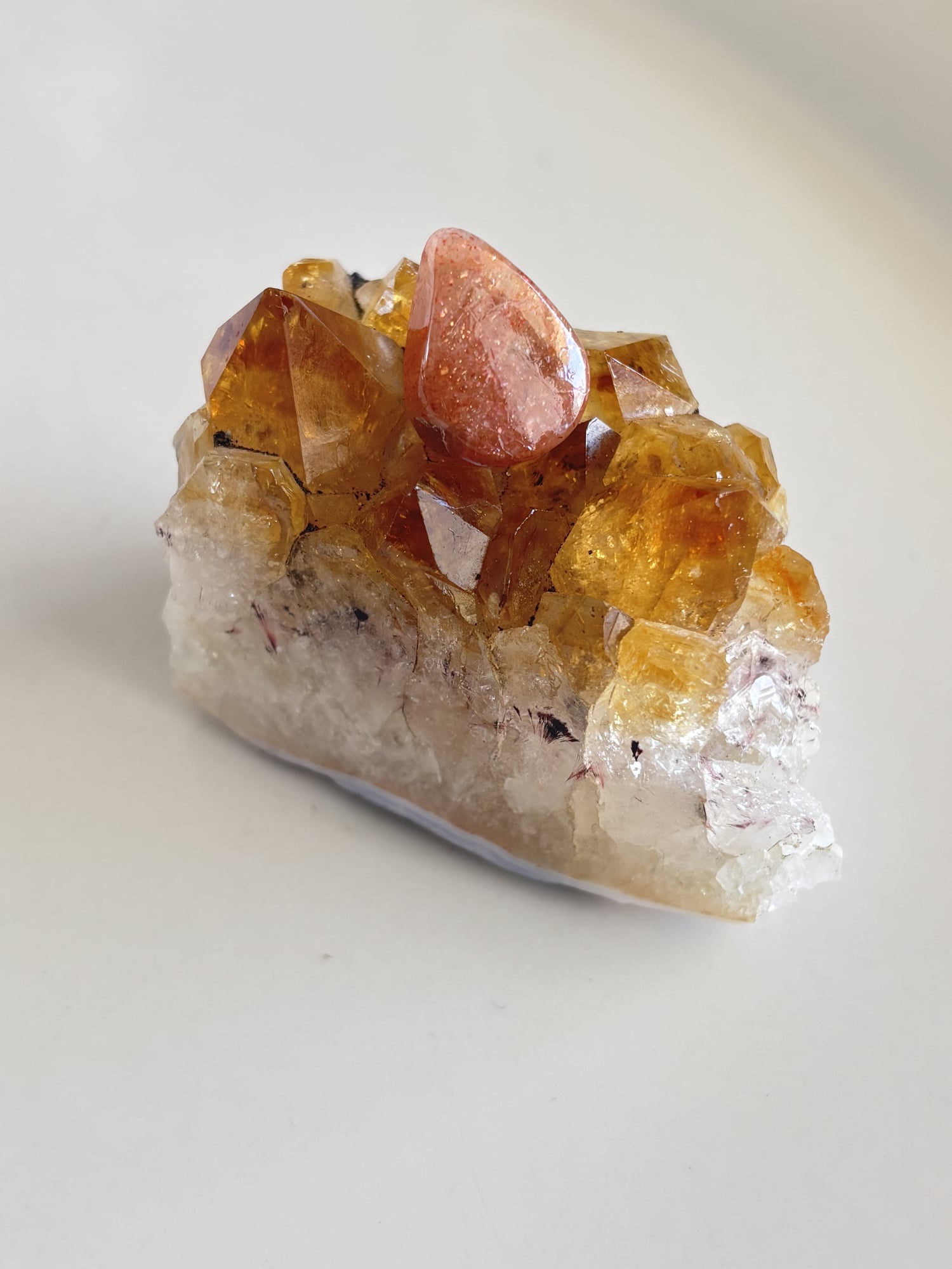 19mm Sunstone Cabochon for Macramé Jewelry