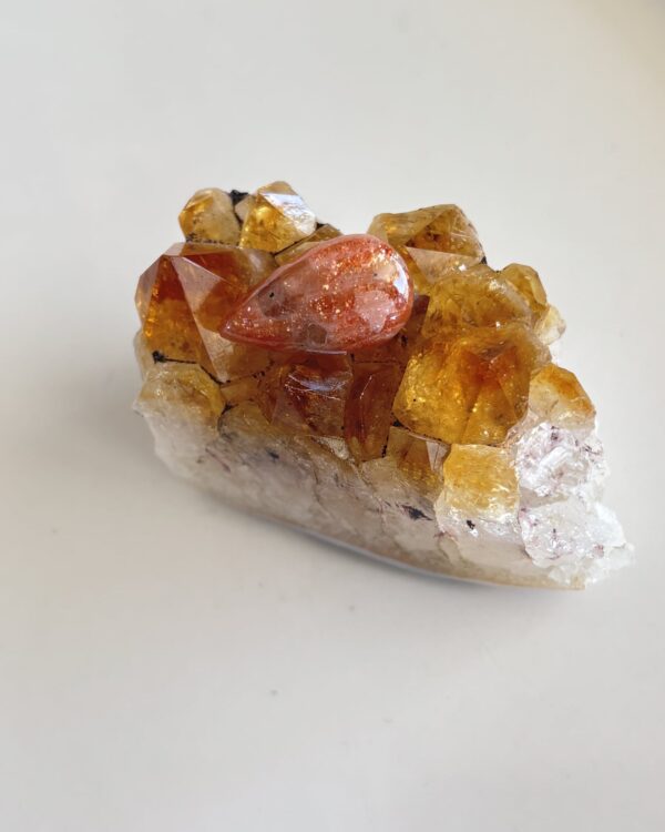 22mm Sunstone Cabochon for Wire Wrapping