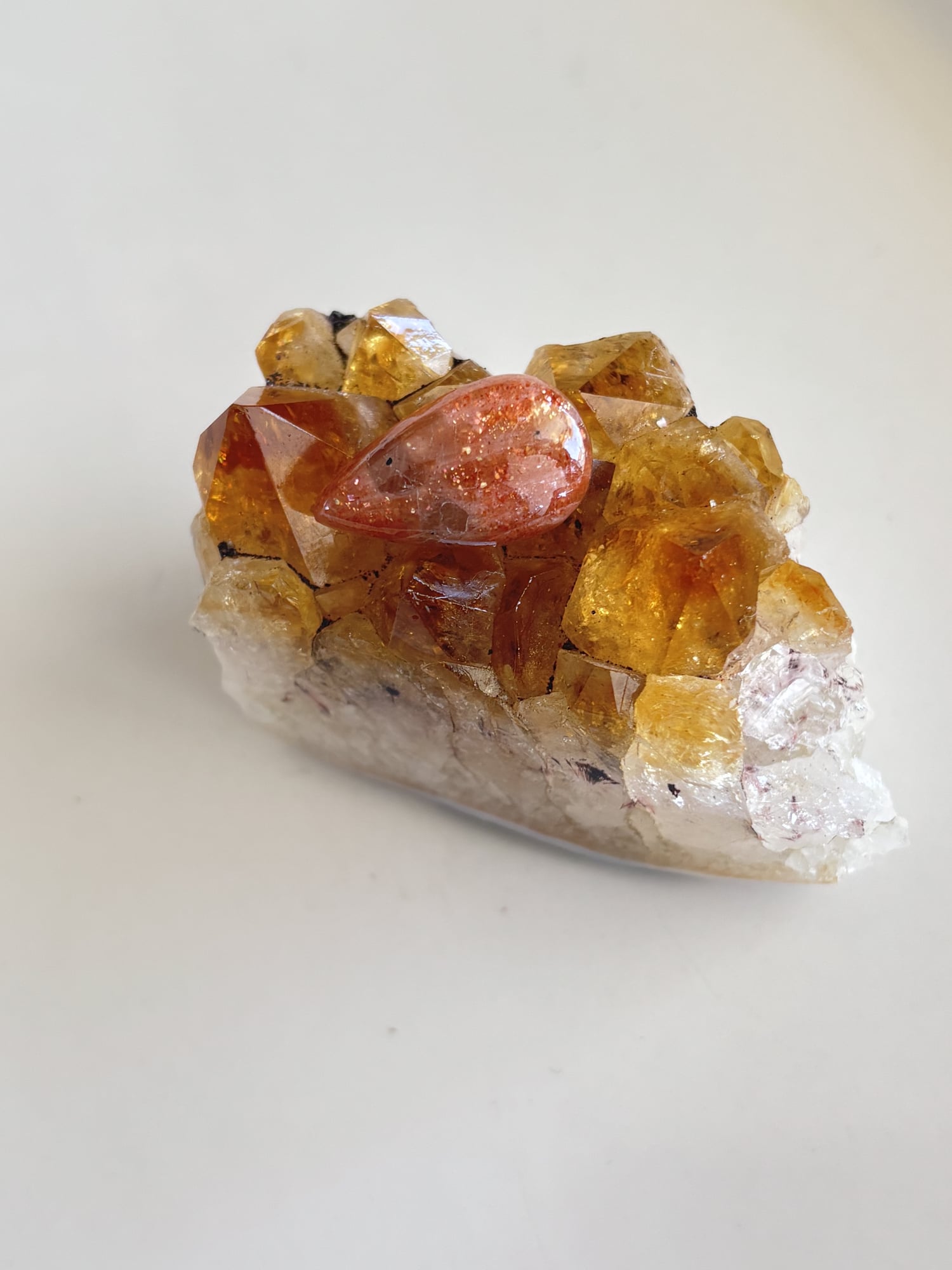 22mm Sunstone Cabochon for Wire Wrapping