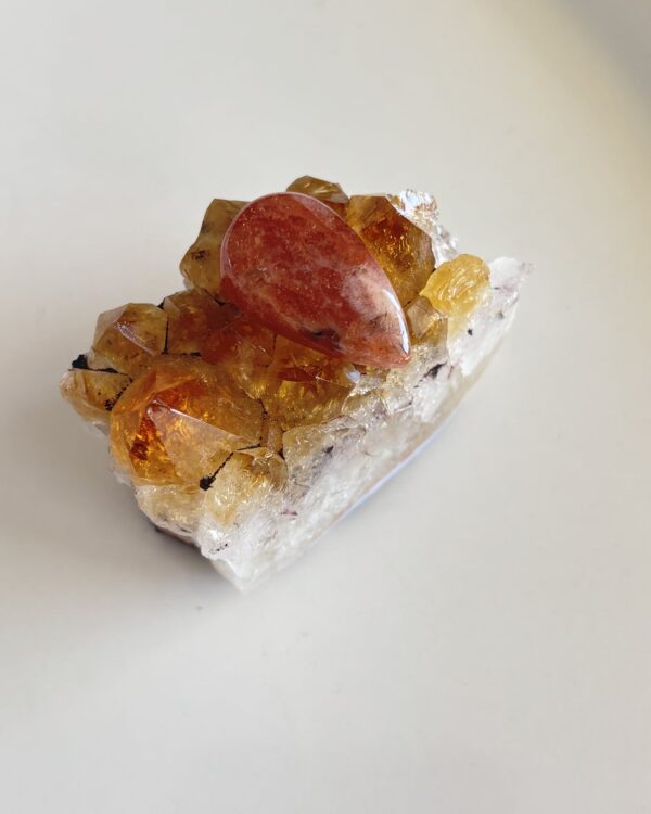 27mm Sunstone Cabochon for Handcrafted Accessories