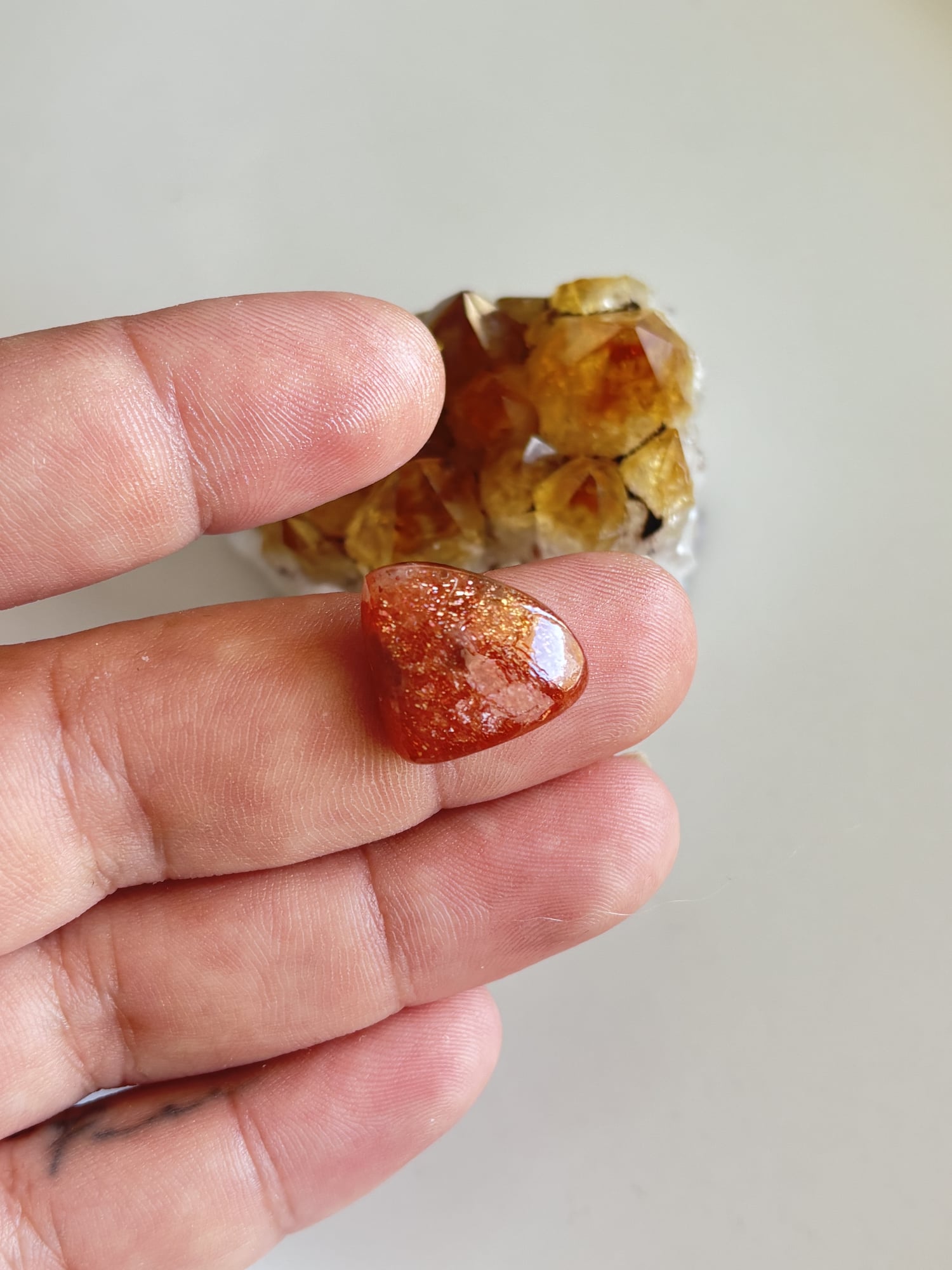 17mm Sunstone Cabochon for Creative Jewelry Designs - Image 2