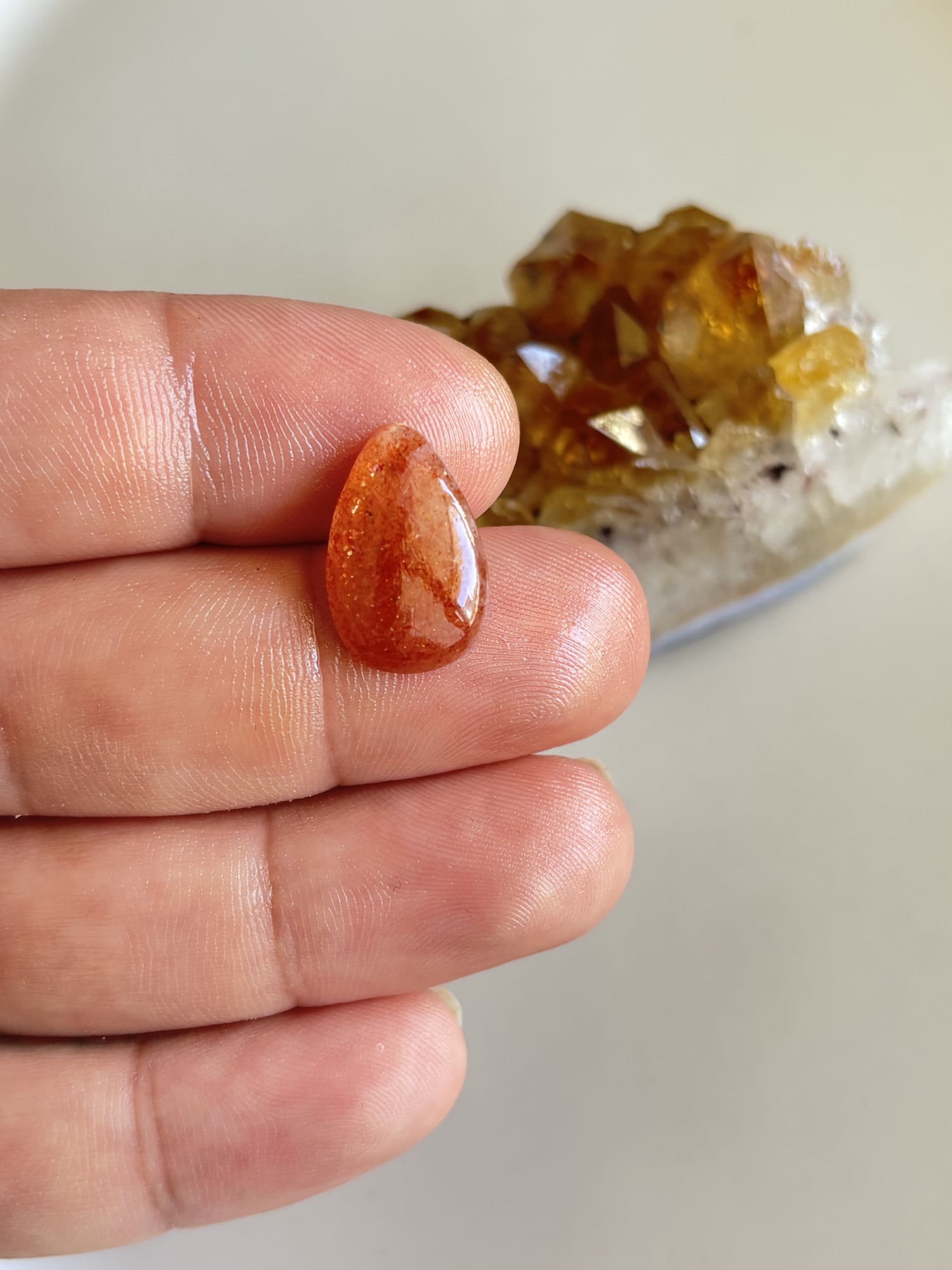 19mm Sunstone Cabochon for Creative Jewelry Designs - Image 2