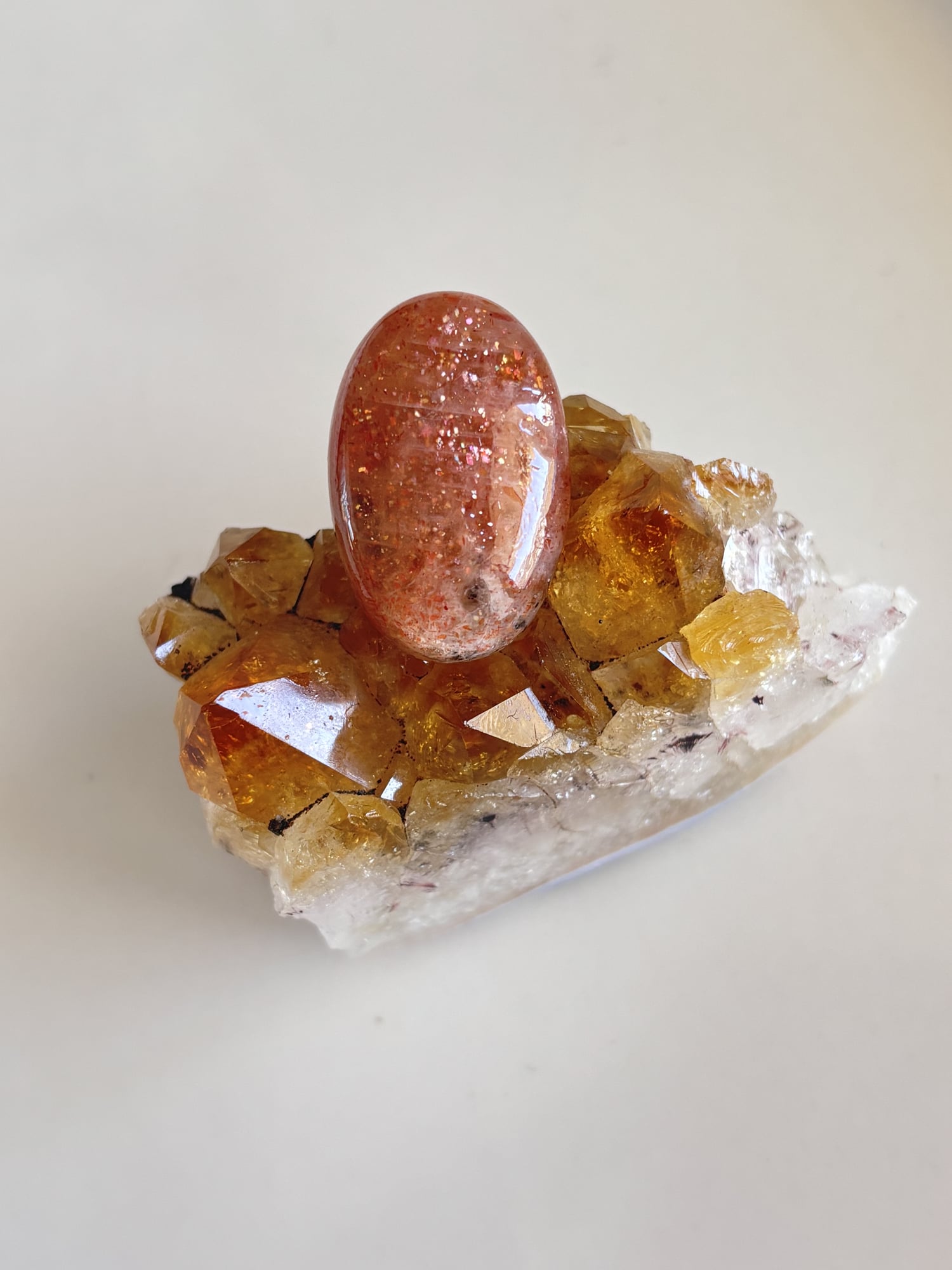 30mm Sunstone Cabochon for Pendant Settings