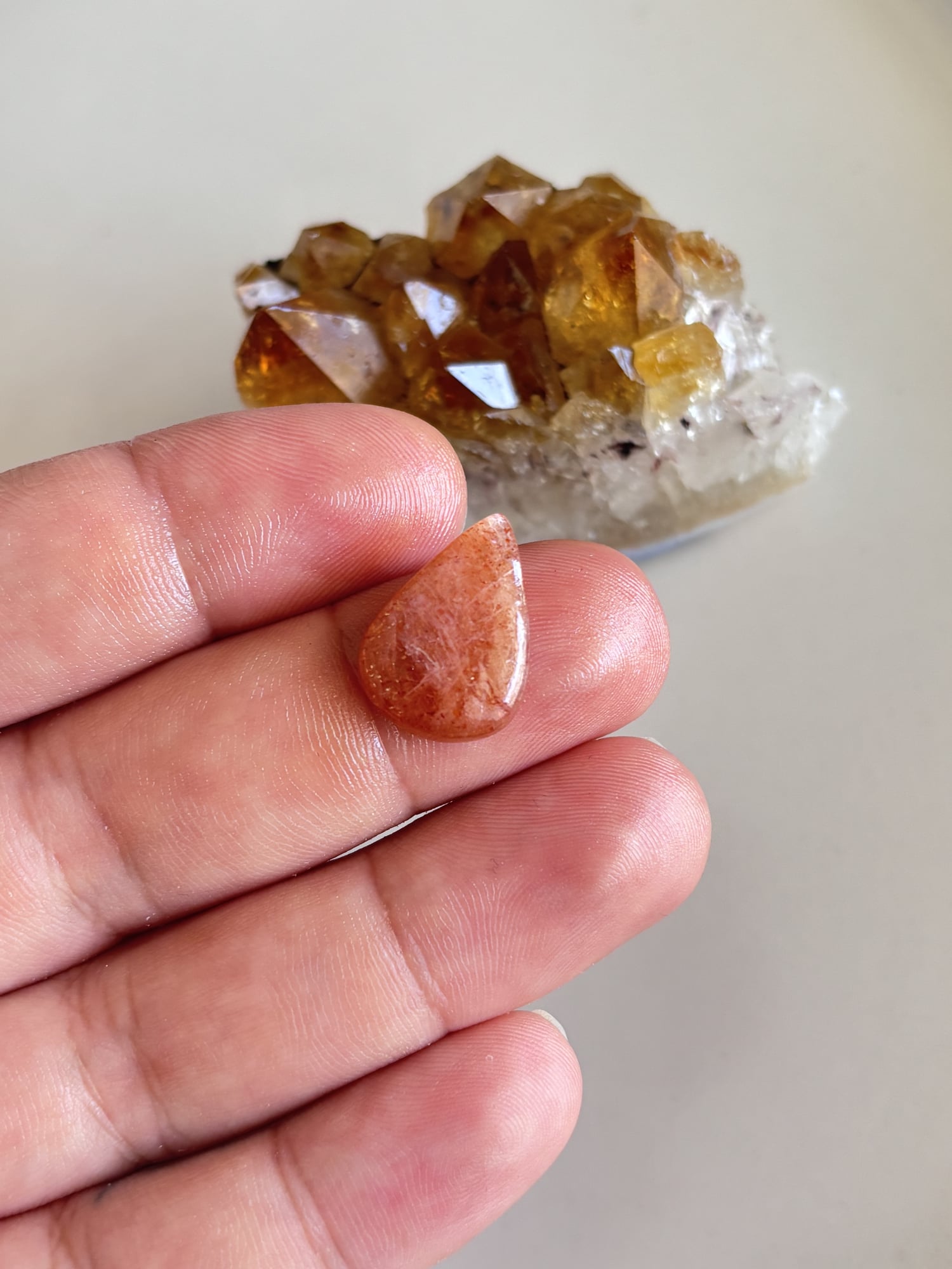 20mm Sunstone Gemstone Cabochon for Jewelry Making - Image 2