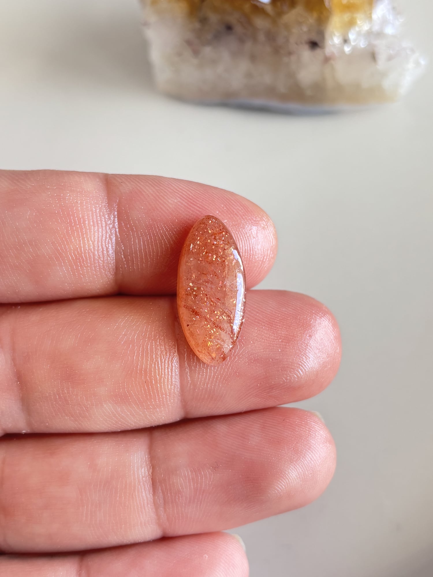 23mm Sunstone Cabochon for Artisan Necklaces - Image 2