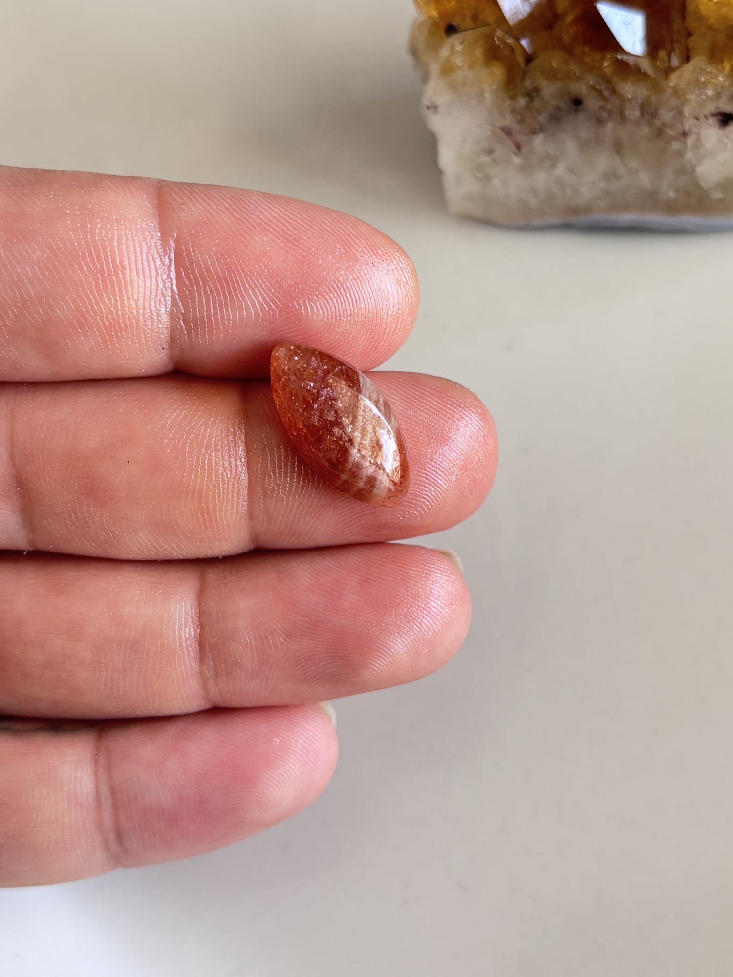 21mm Sunstone Cabochon for Pendant Settings - Image 2