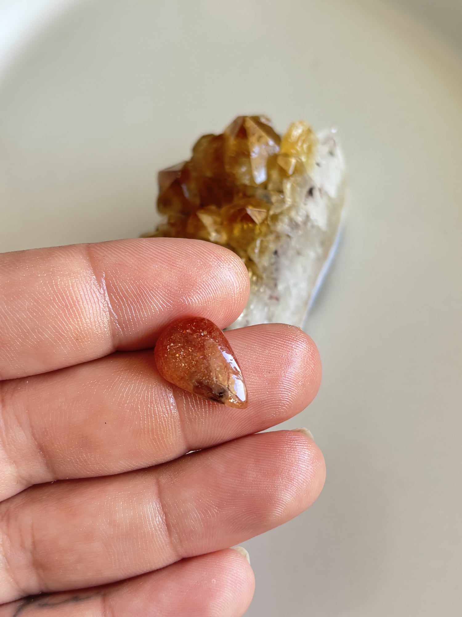 19mm Sunstone Cabochon for Artisan Necklaces - Image 2