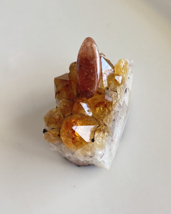 28mm Sunstone Cabochon for Macramé Jewelry