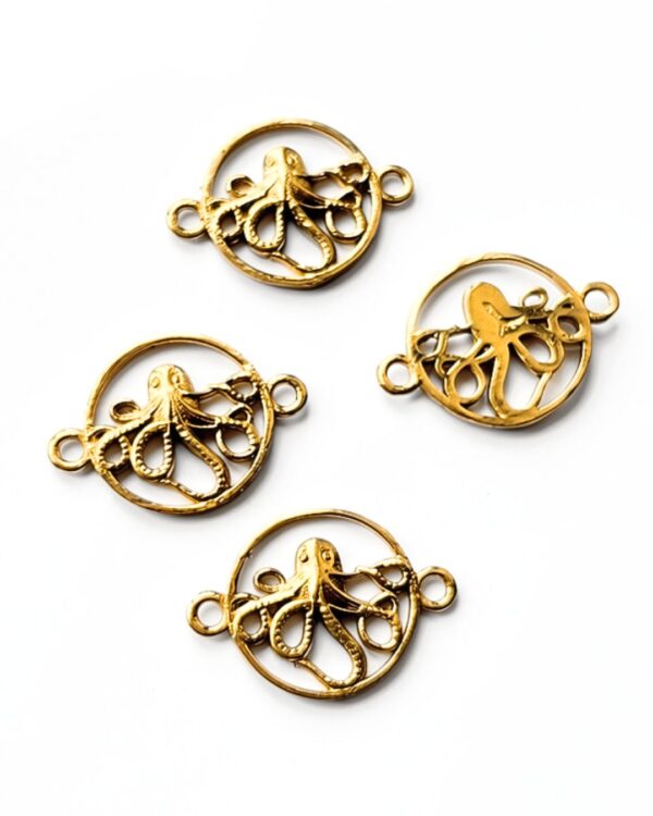 Octopus Brass Pendant