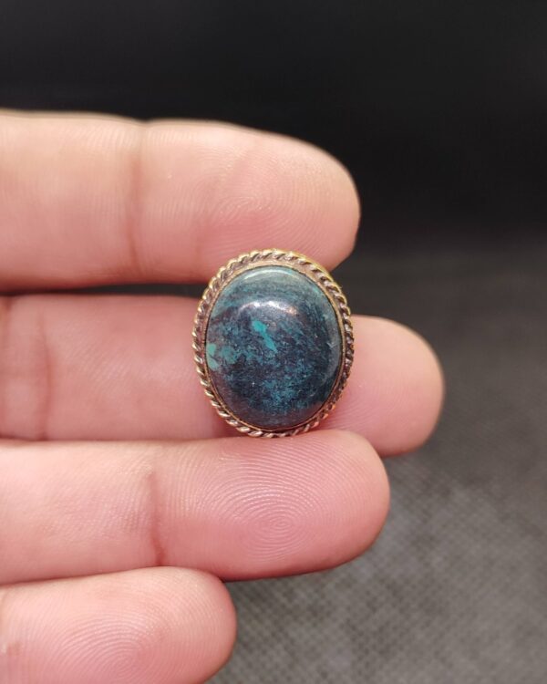 20mm Tibetan Turquoise Grooved Stone
