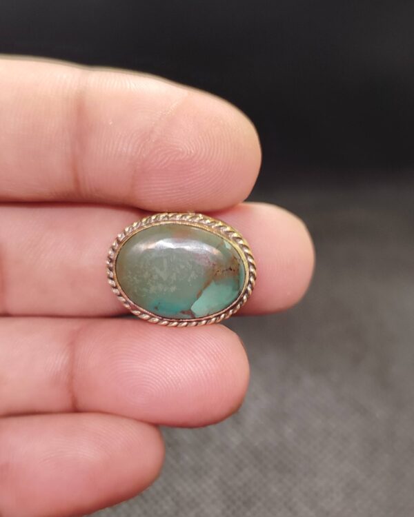 20mm Tibetan Turquoise Grooved Stone
