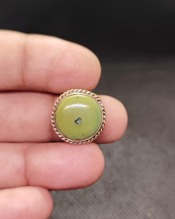 16mm Tibetan Turquoise Grooved Stone