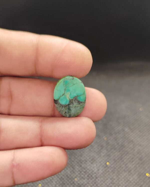 20mm Tibetan Turquoise Cabochon for Wire Wrapping