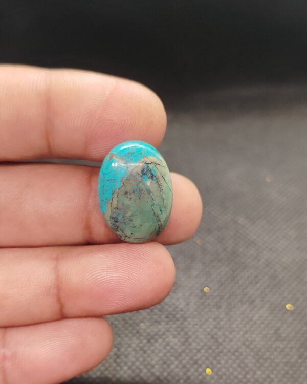 22mm Tibetan Turquoise Cabochon for Pendant Projects