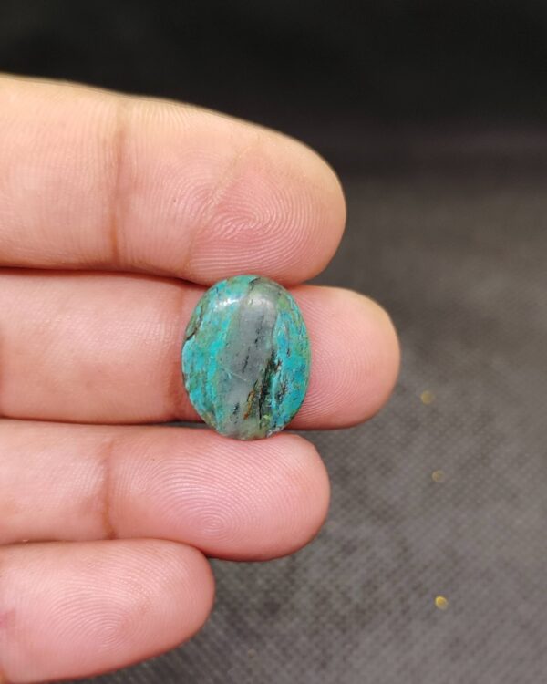18mm Tibetan Turquoise Cabochon for Macrame Jewelry