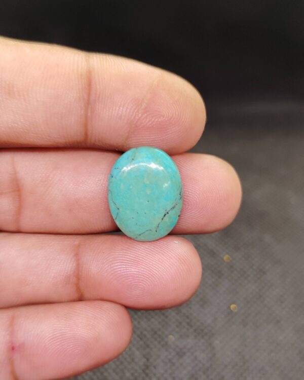 19mm Tibetan Turquoise Gemstone for Wire Wrapping