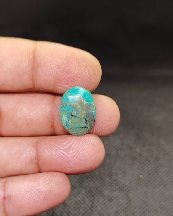 19mm Tibetan Turquoise Stone for Pendant Settings