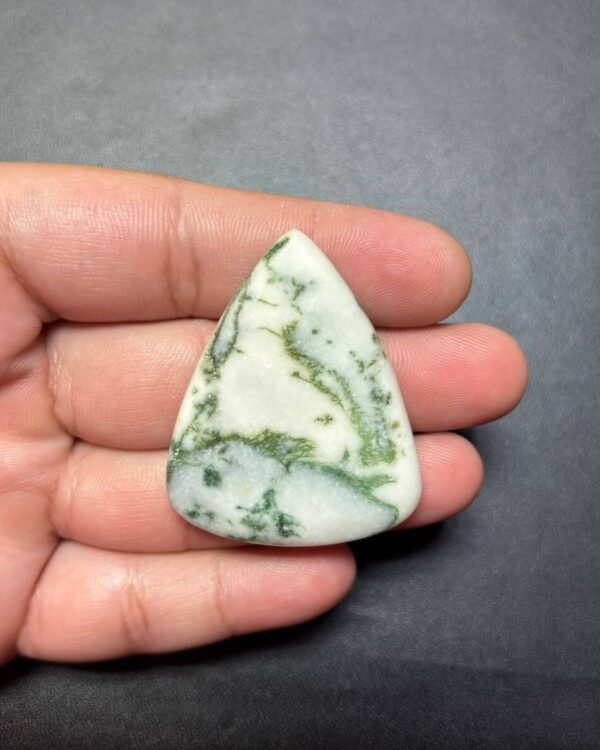 46mm Natural Tree Agate Cabochon – One of a Kind Gemstone