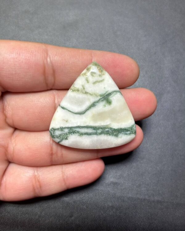 40mm Natural Tree Agate Cabochon – Unique Natural Pattern