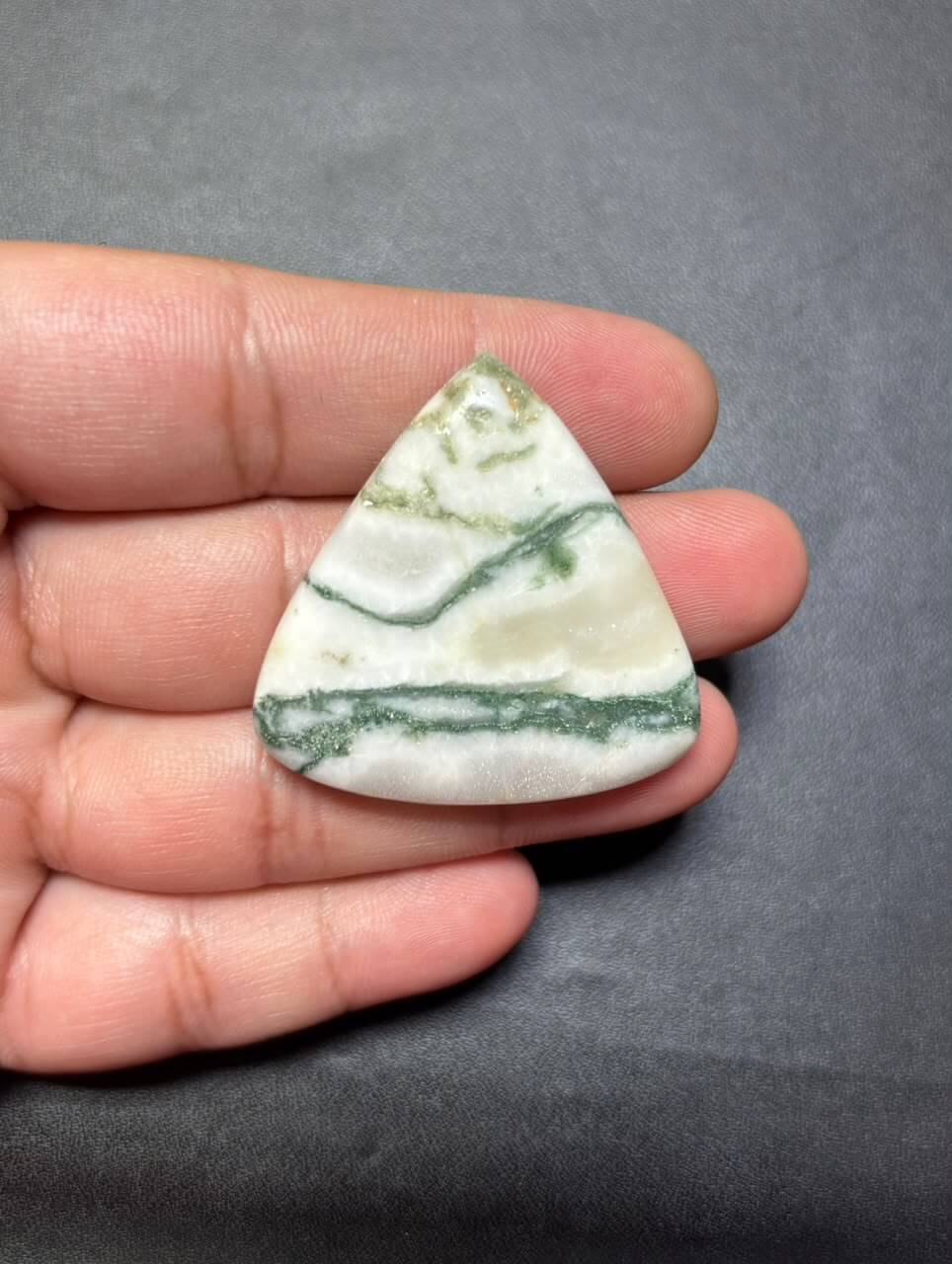 40mm Natural Tree Agate Cabochon – Unique Natural Pattern