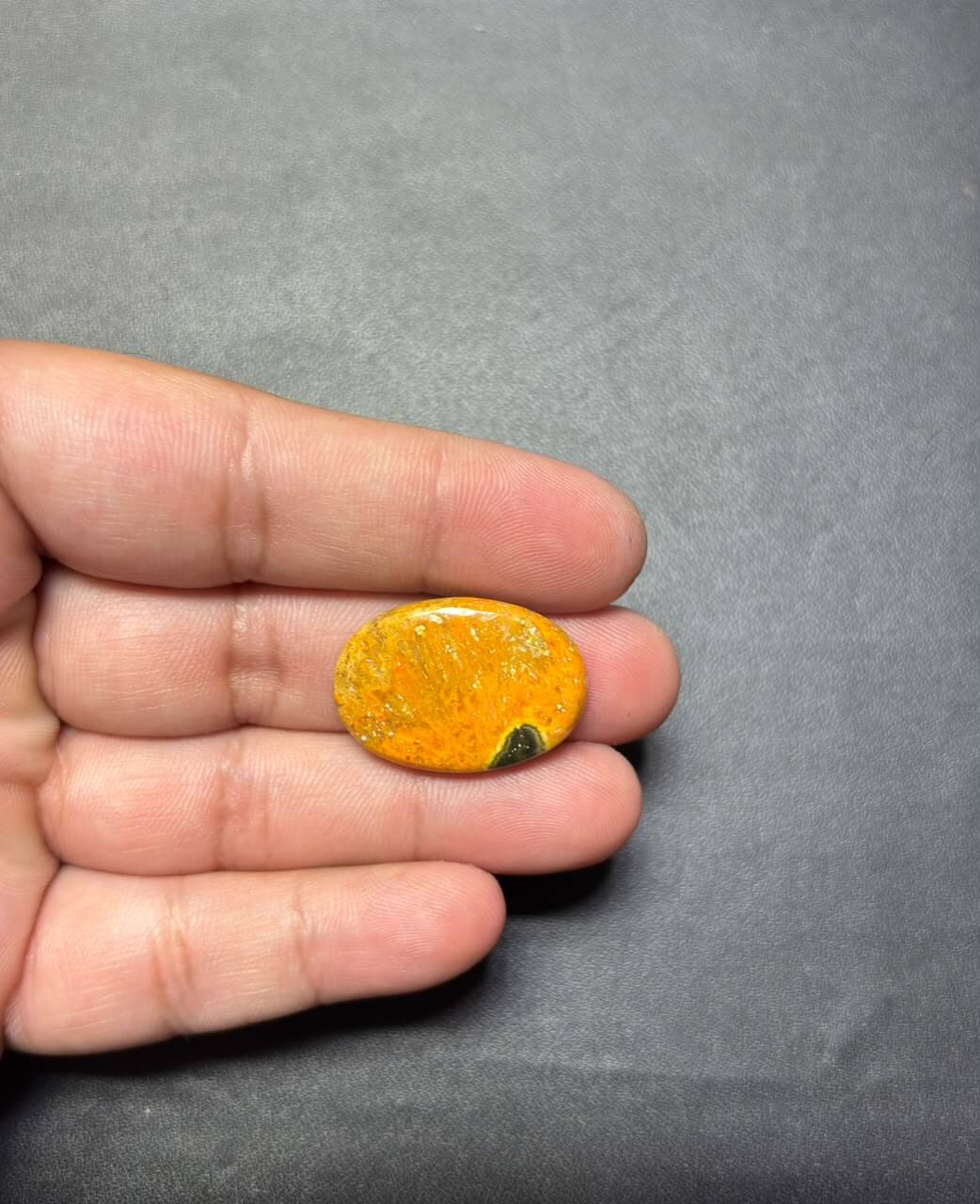 26mm Natural Bumblebee Jasper Stone – Unique Piece - Image 2