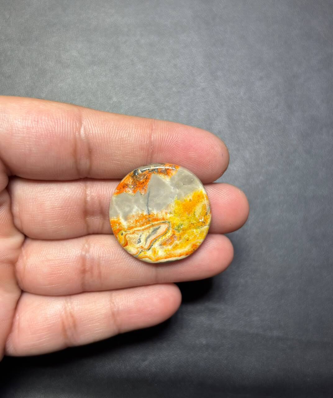 29mm Bumblebee Jasper Gemstone for Handmade Creations