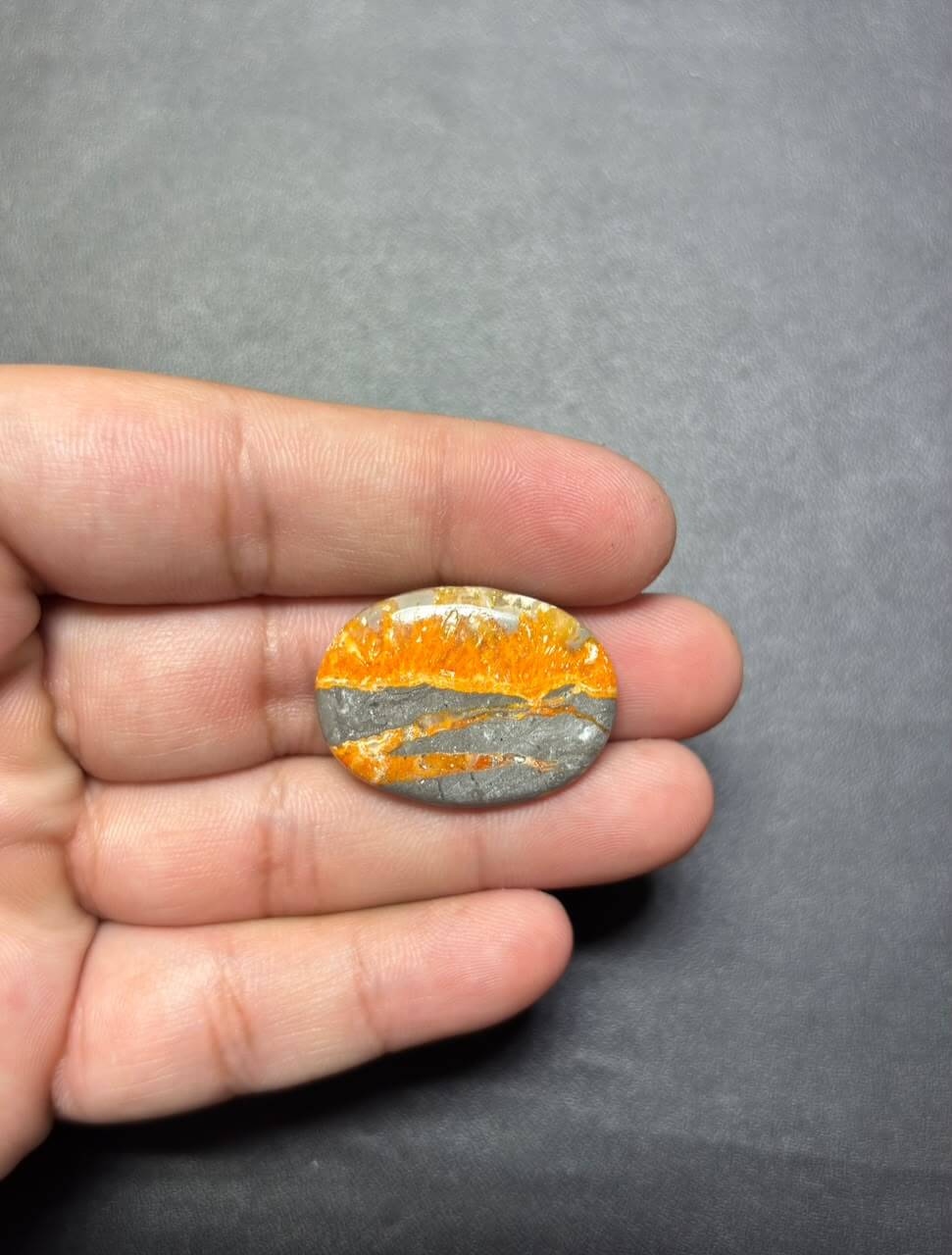 29mm Genuine Bumblebee Jasper Jewelry Stone - Image 2
