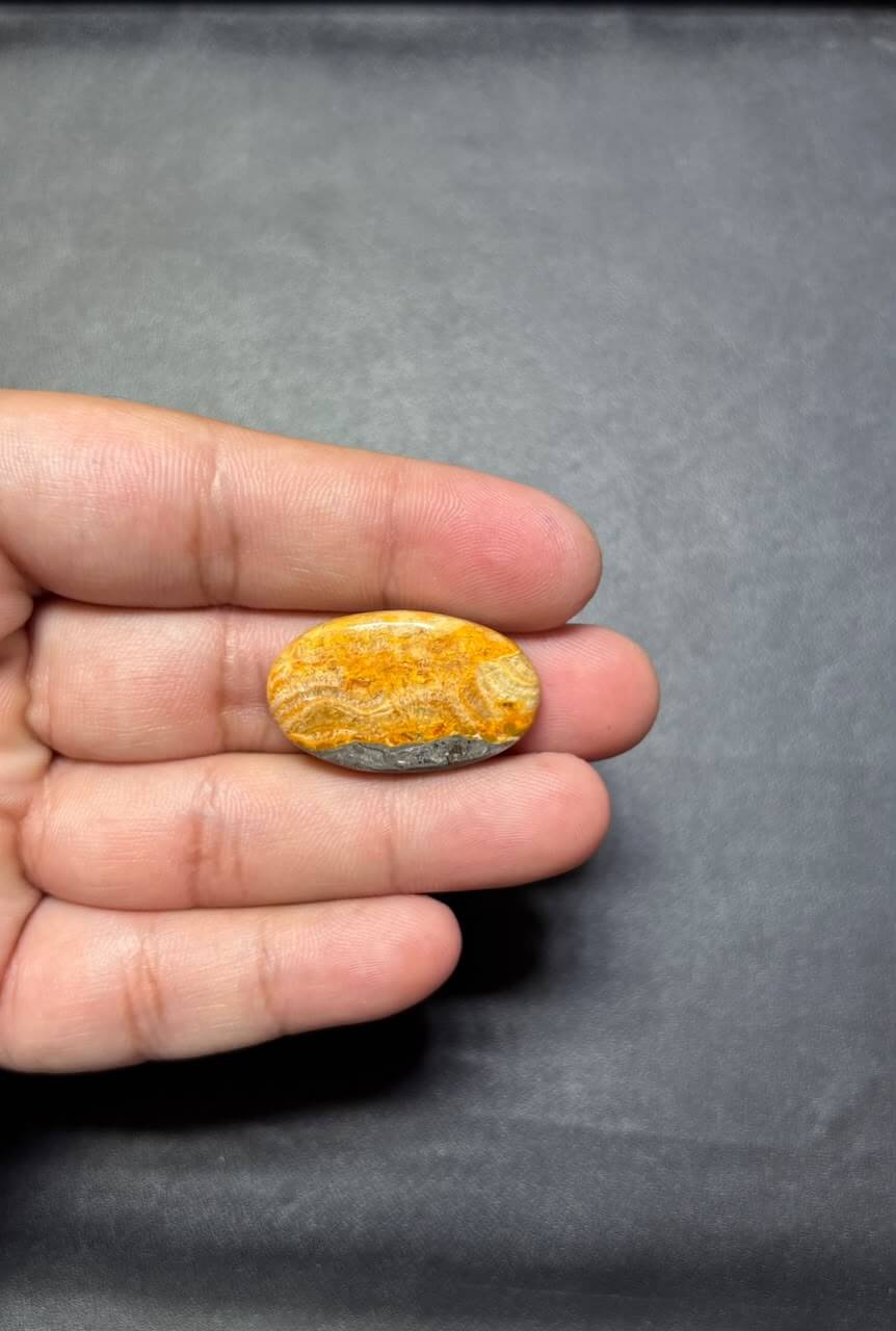 30mm Natural Bumblebee Jasper Stone for Jewelry Making - Image 2