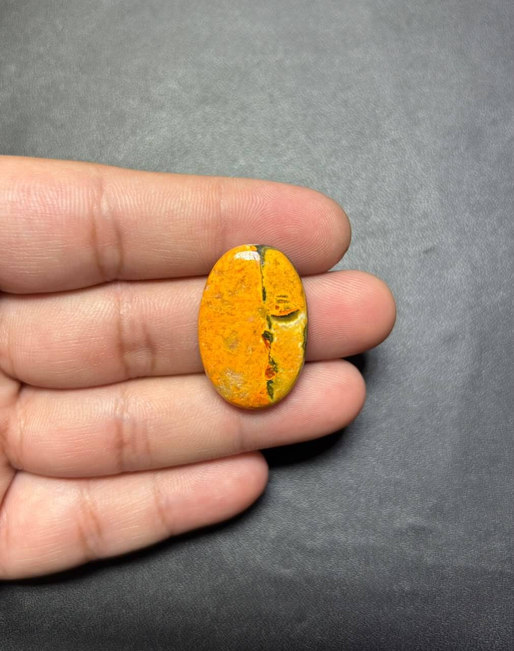 28mm Genuine Bumblebee Jasper Gemstone – One of a Kind