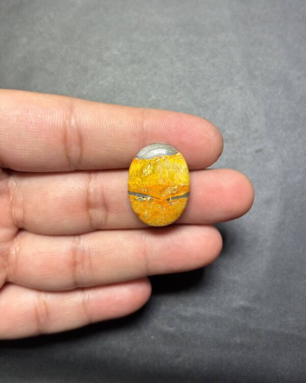 24mm Bumblebee Jasper Cabochon for Handmade Jewelry