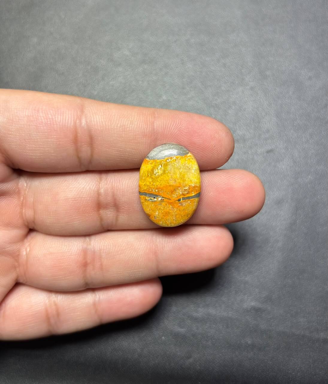24mm Bumblebee Jasper Cabochon for Handmade Jewelry