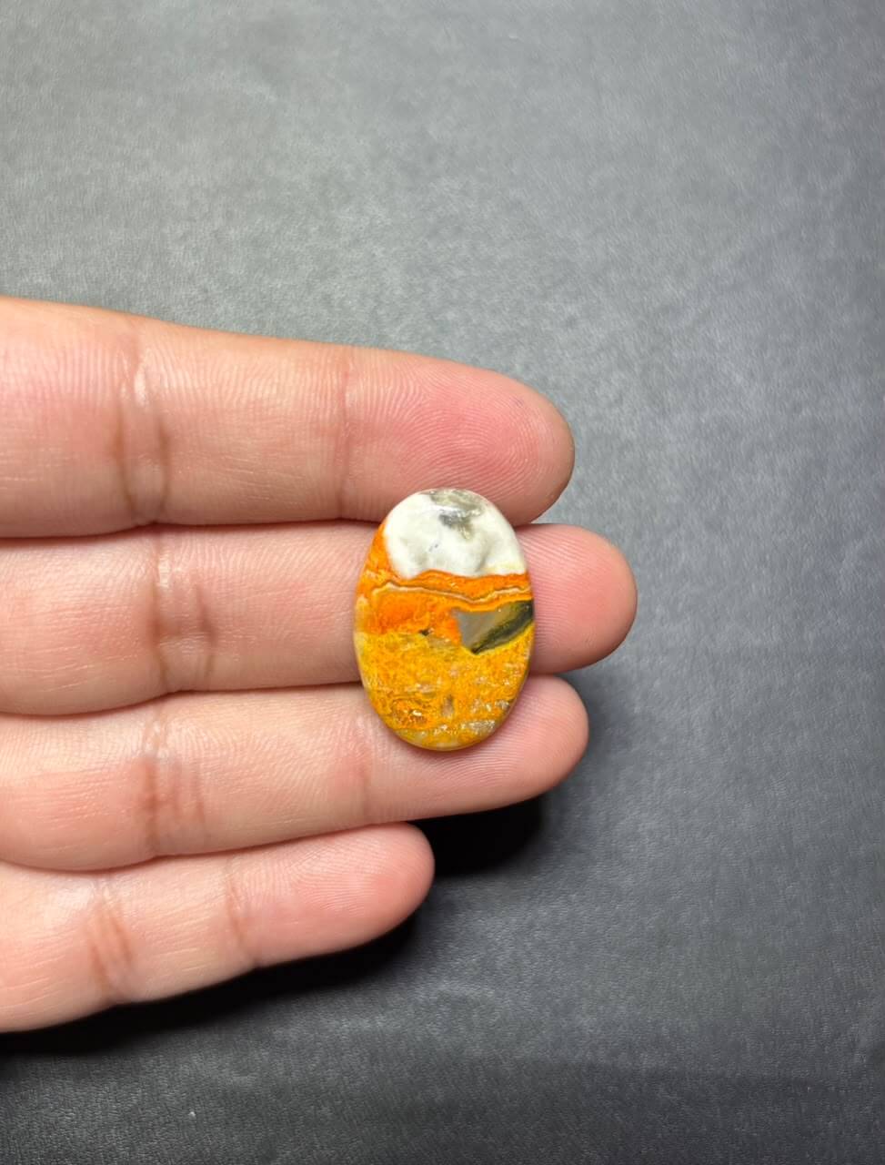 26mm Bumblebee Jasper Cabochon for Pendant Making