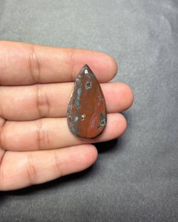 37mm Natural Ocean Jasper Stone for Jewelry Making