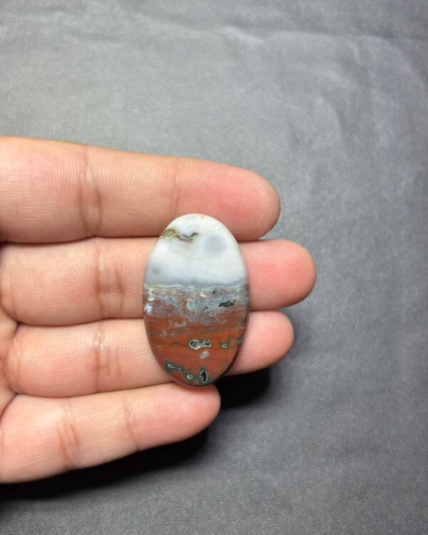 38mm Genuine Ocean Jasper Stone – One of a Kind