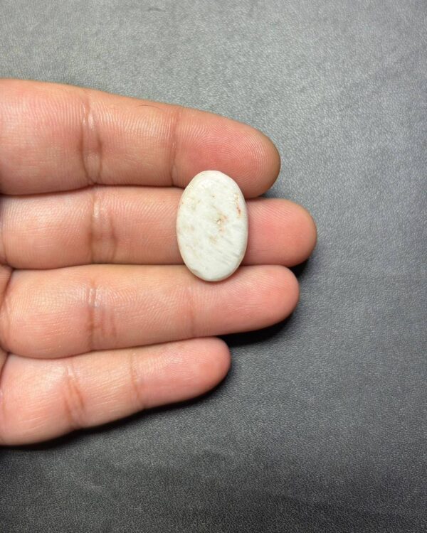 23mm White Scolecite Cabochon – Unique Piece