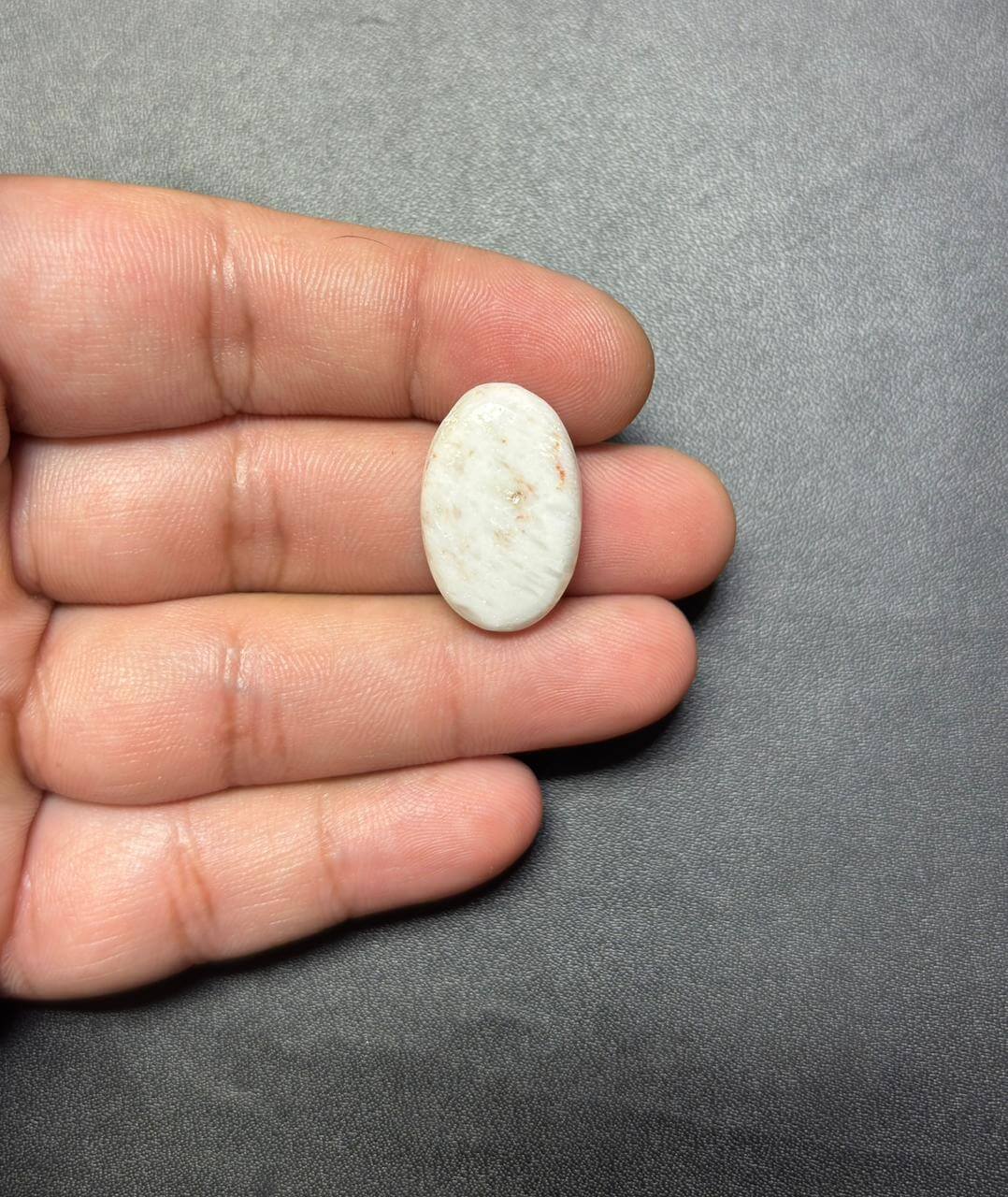 23mm White Scolecite Cabochon – Unique Piece