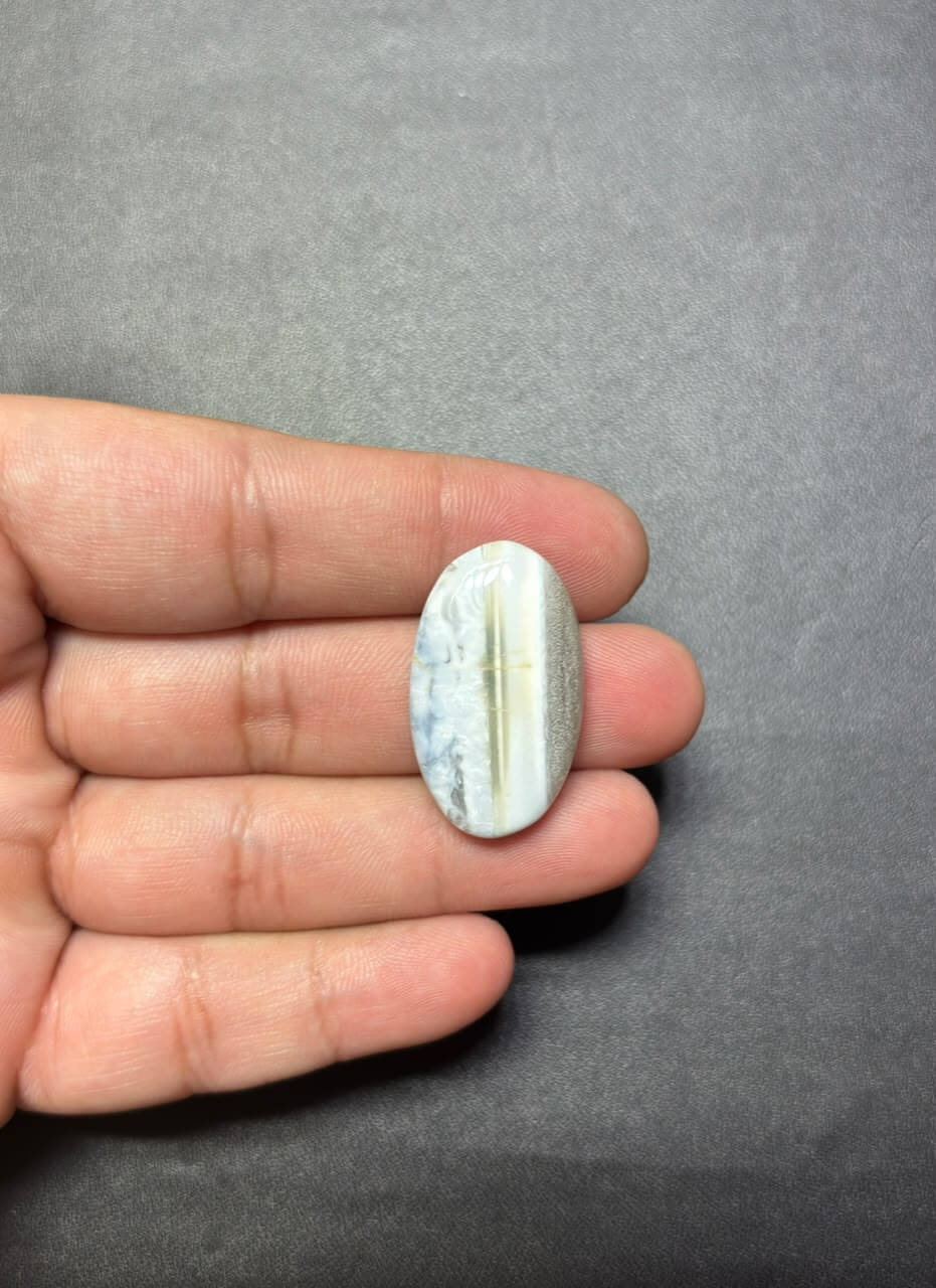 Natural Owyhee Blue Opal Cabochon – 30 mm