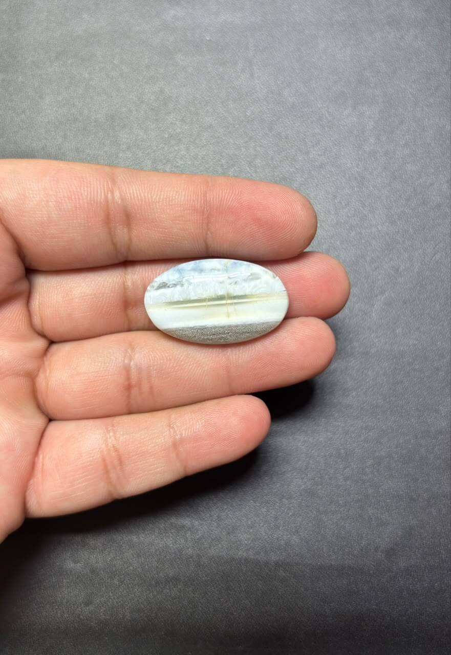 Natural Owyhee Blue Opal Cabochon – 30 mm - Image 2