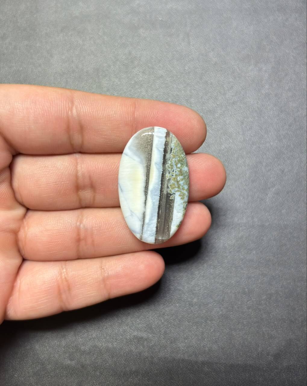 Natural Owyhee Blue Opal Cabochon – 37 mm