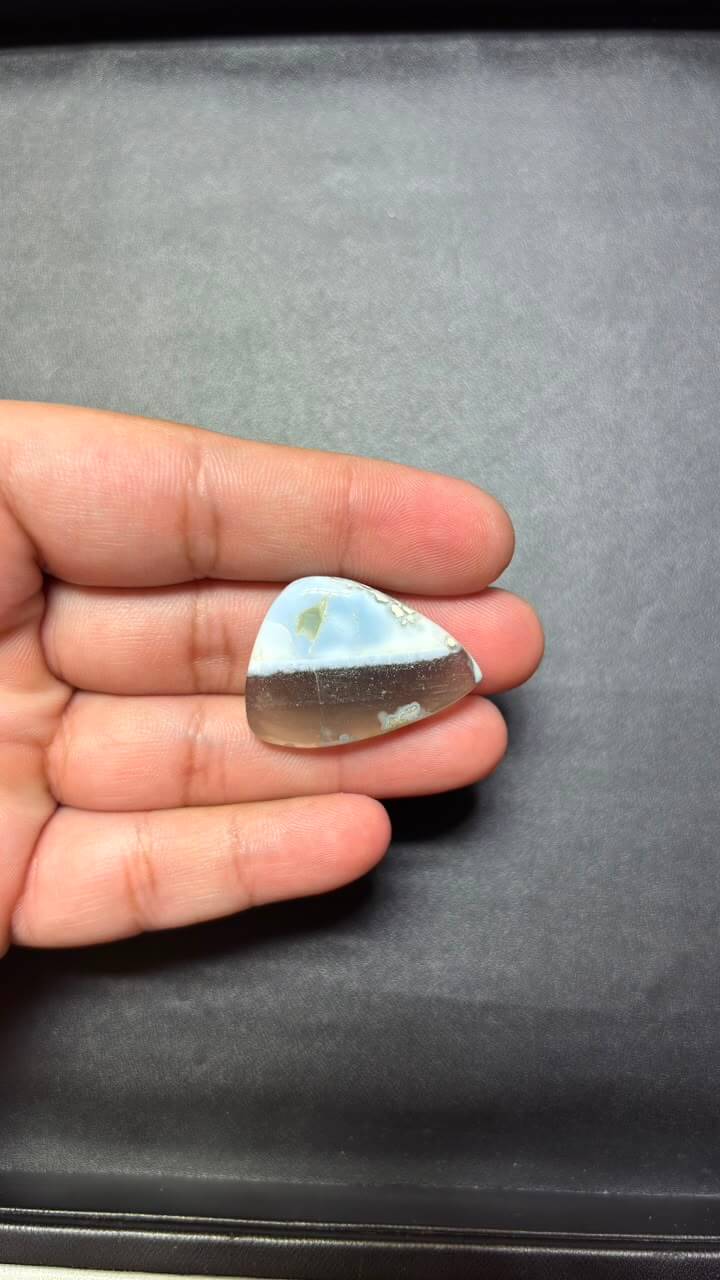 Natural Owyhee Blue Opal Cabochon – 32 mm - Image 2