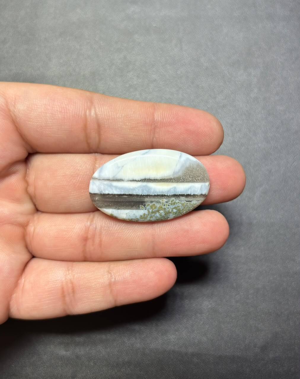 Natural Owyhee Blue Opal Cabochon – 37 mm - Image 2