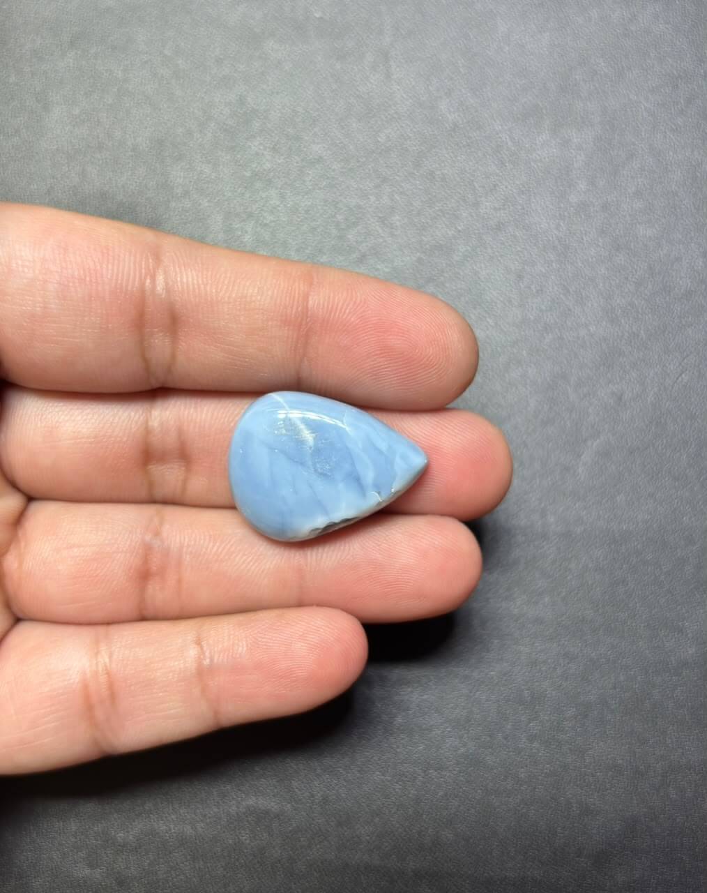 Natural Owyhee Blue Opal Cabochon – 26 mm - Image 2