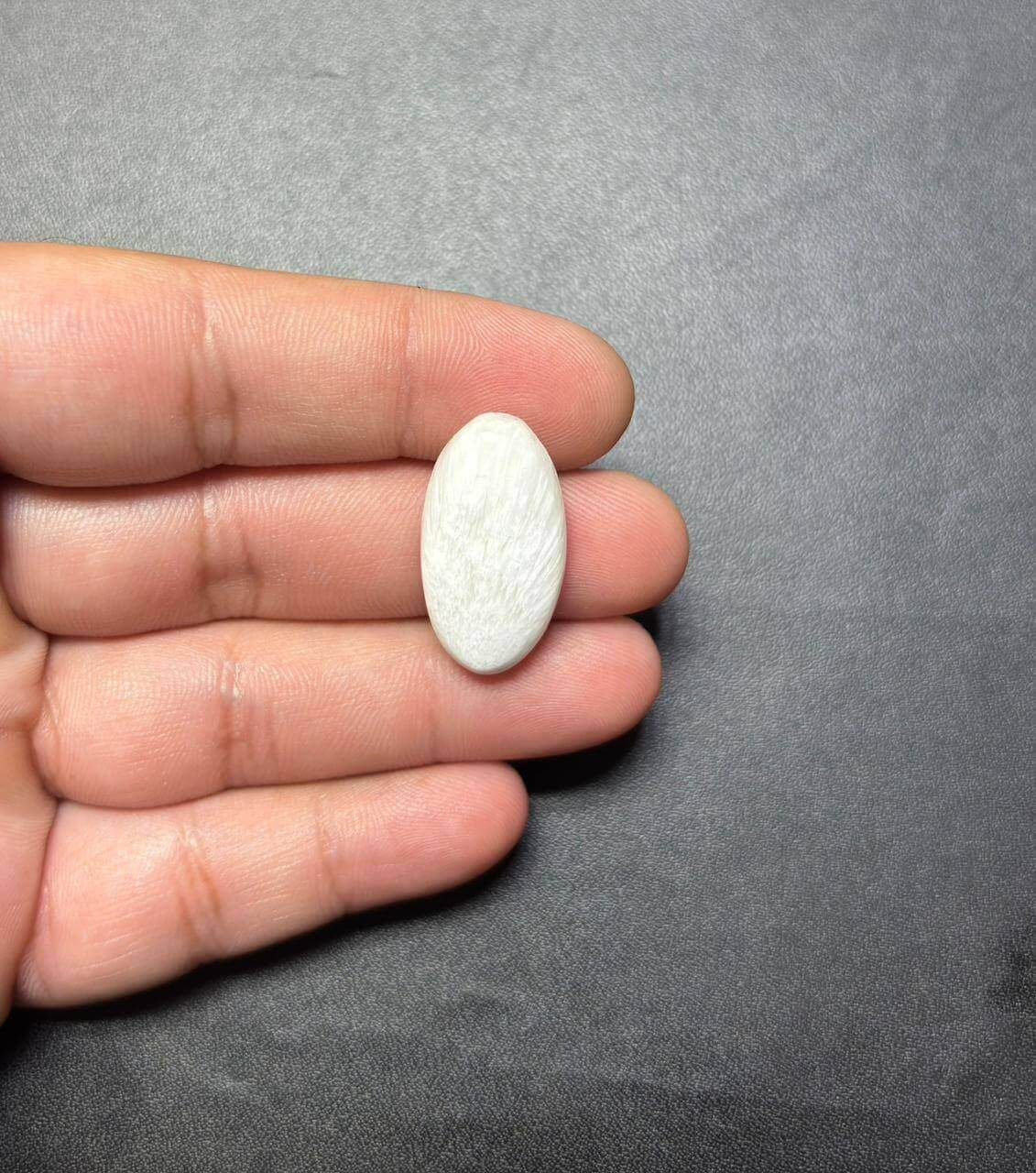 26mm White Scolecite Artisan Jewelry Stone