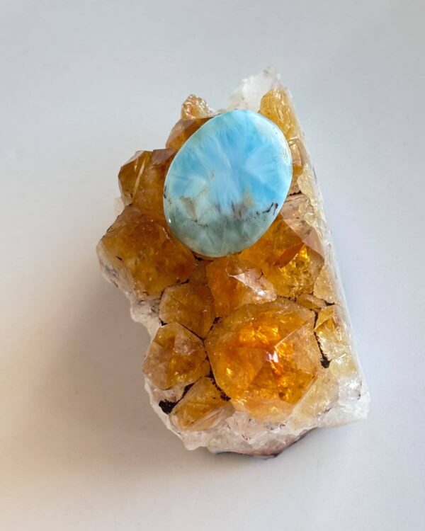 23mm Larimar Stone for Creative Jewellery