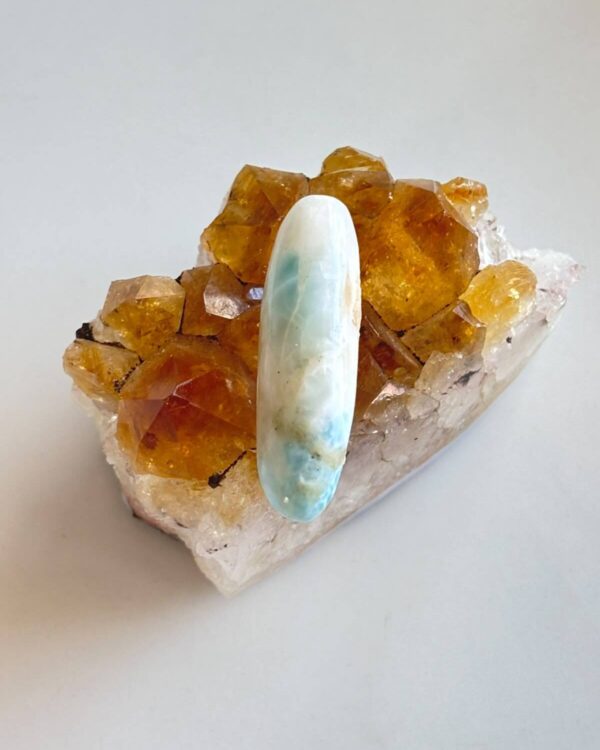 37mm Larimar Gemstone for Pendant Designs